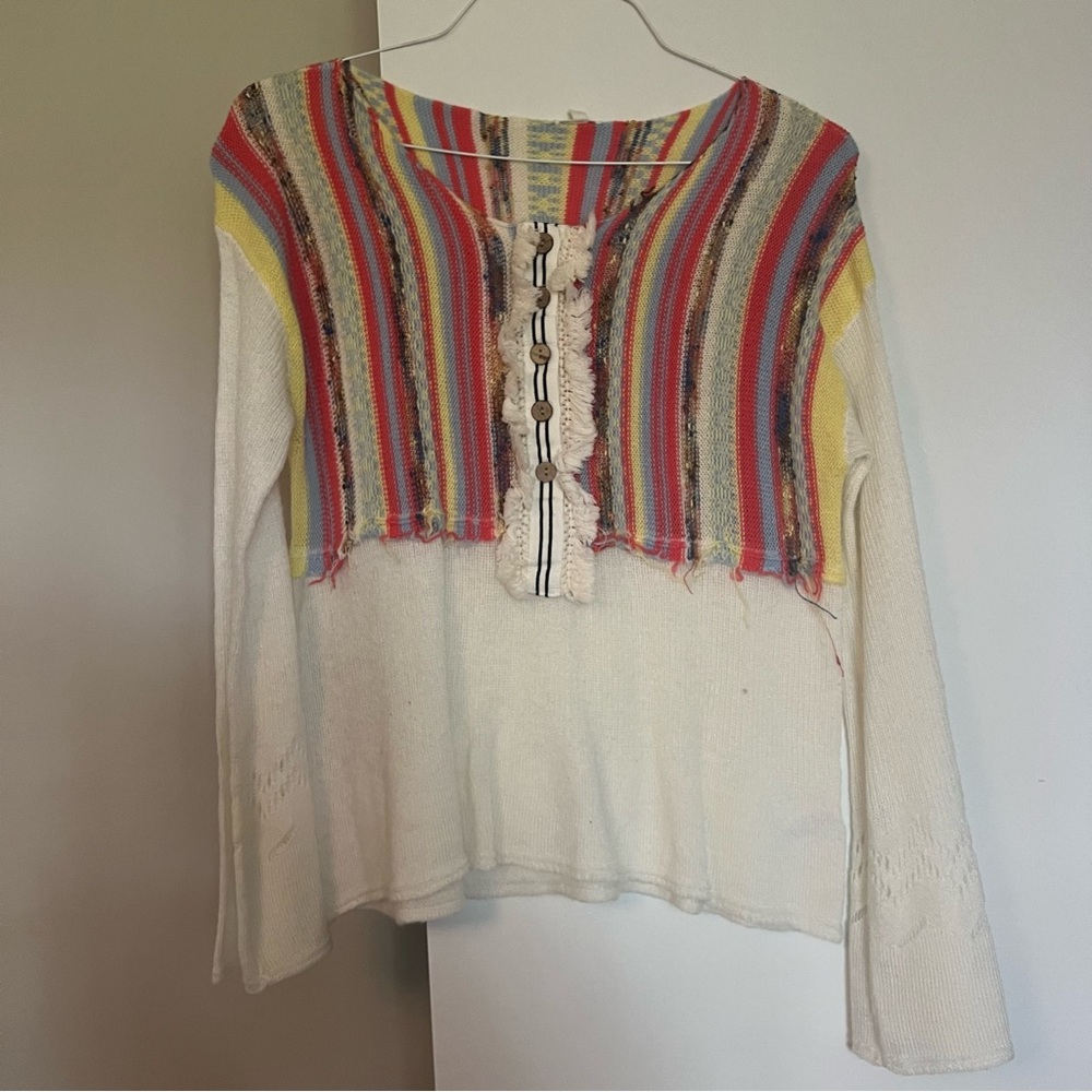 Colorful Striped Boho Sweater